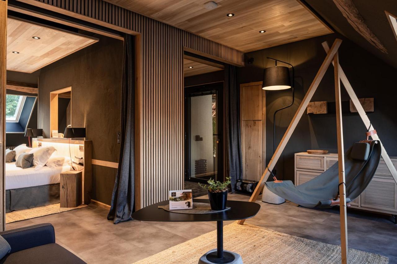 Le Studio Des Pres Verts Suite Design Avec Jacuzzi Privatif Jouey Buitenkant foto